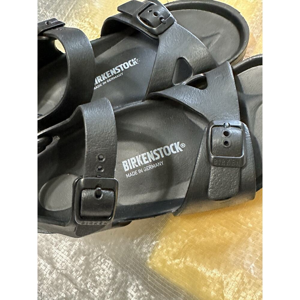 Birkenstock Mogami Black Kids Unisex Sz 33 Narrow EUC - Picture 4 of 7